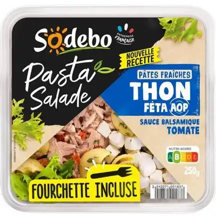 Pasta Salade Sodebo thon féta
