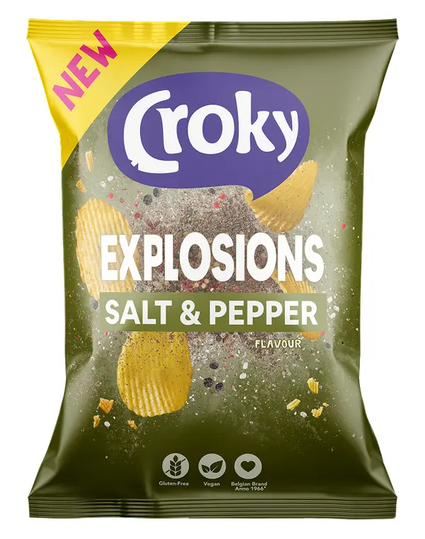 Chips Croky Explosions sel et poivre